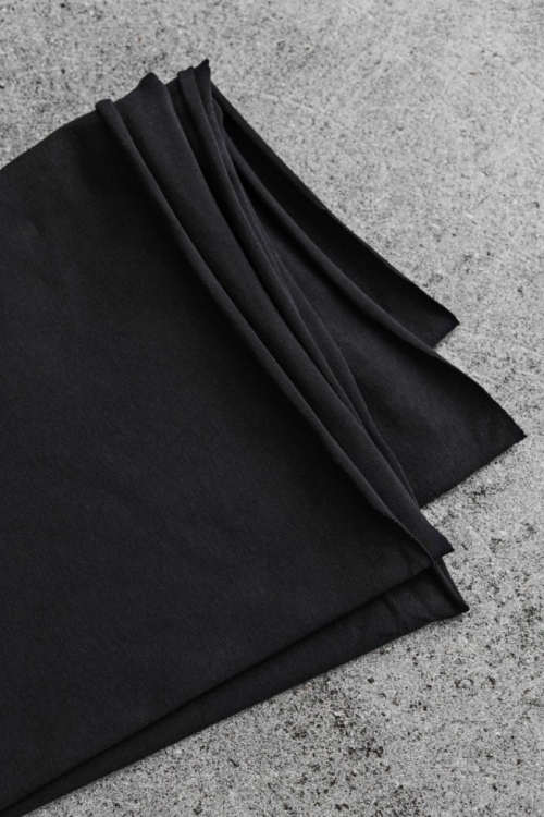 Mind The MAKER Cotton Single Jersey Stretch Knit Fabric Black