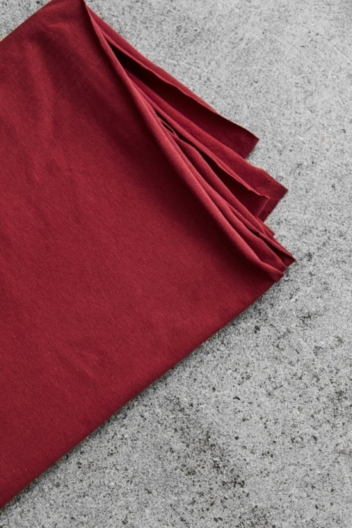 Mind The MAKER Cotton Single Jersey Stretch Knit Fabric Red