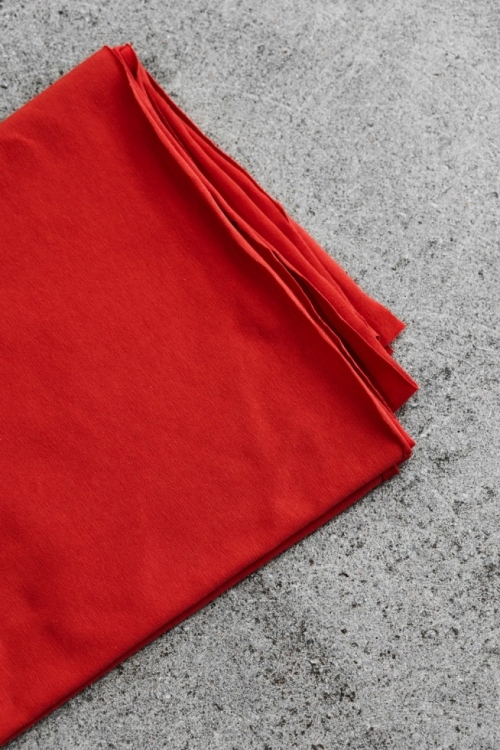 Mind The MAKER Cotton Single Jersey Stretch Knit Fabric Lipstick