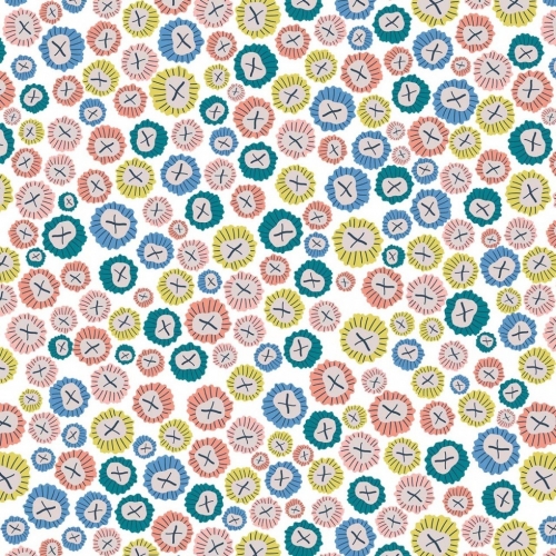 Dashwood Studio Rock Pool 100% Cotton Poplin Fabric White