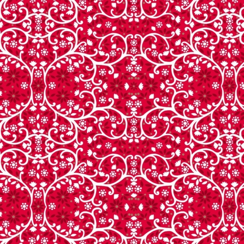 Dashwood Studio Starlit Hollow Metallic 100% Cotton Poplin Fabric Red