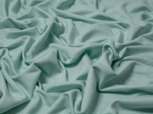 Deadstock Modal Loop Back French Terry Stretch Knit Fabric Mint Green