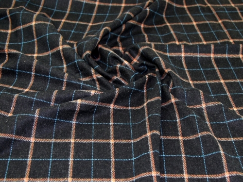 Deadstock 100% Pure Wool Coating Fabric Charcoal