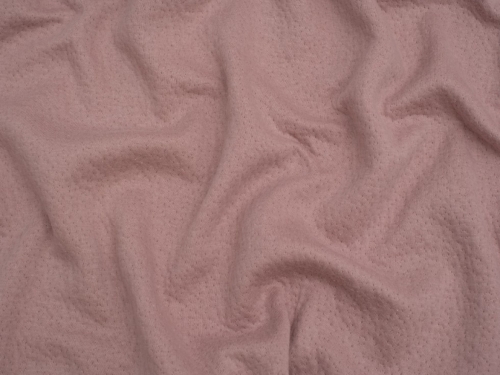 Double Layer Cotton Sweater Knit Stretch Fabric Old Rose