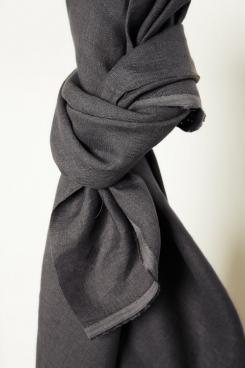 Mind The MAKER Nisa Softened Linen Fabric Calm Grey