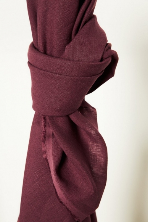 Mind The MAKER Nisa Softened Linen Fabric Grape