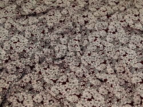 Soft Polyester Crepe Fabric Wine