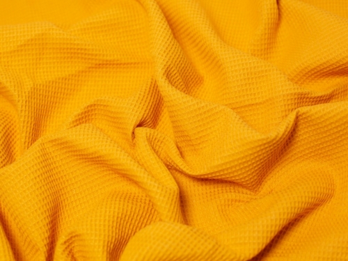 Minerva Core Range Small Cotton Waffle Fabric Deep Gold