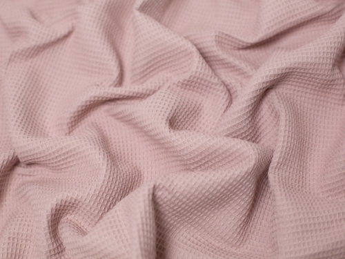 Minerva Core Range Small Cotton Waffle Fabric Dusky Pink