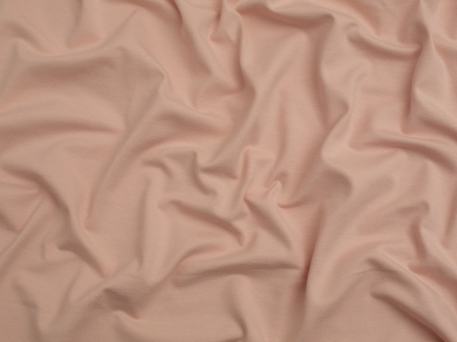 Minerva Core Range Cotton Lycra Jersey Stretch Knit Fabric Blush Rose
