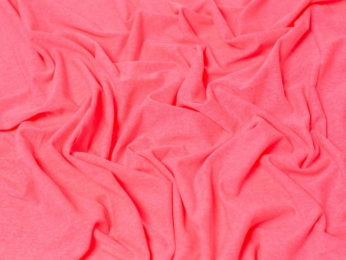 Minerva Core Range Cotton Lycra Jersey Stretch Knit Fabric Neon Pink