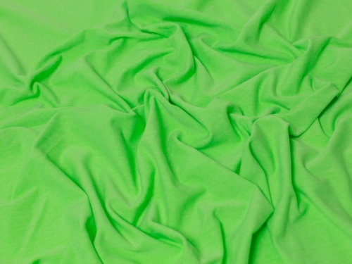 Minerva Core Range Cotton Lycra Jersey Stretch Knit Fabric Neon Green