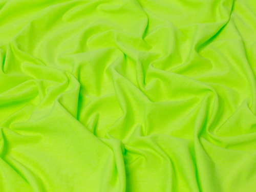Minerva Core Range Cotton Lycra Jersey Stretch Knit Fabric Neon Yellow