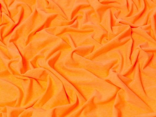 Minerva Core Range Cotton Lycra Jersey Stretch Knit Fabric Neon Orange