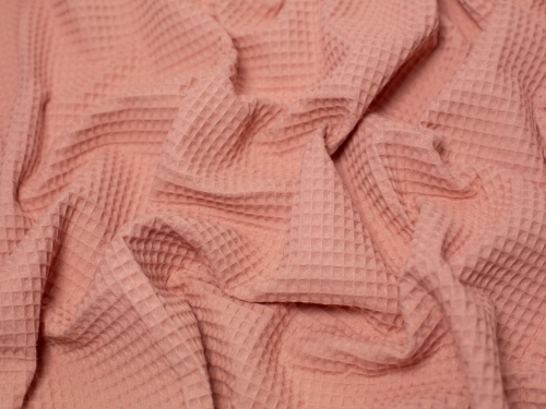 Minerva Core Range Medium Cotton Waffle Fabric Rosey Pink