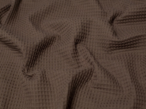 Minerva Core Range Medium Cotton Waffle Fabric Espresso Brown