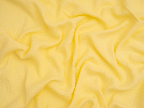 Minerva Core Range Cotton Double Gauze Fabric Buttercup