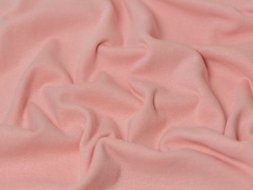 Minerva Core Range Tubular Ribbing Stretch Knit Fabric Vintage Pink