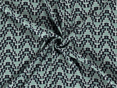 Stretch Woven Linen Look Viscose Fabric Mint
