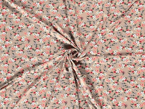 Viscose Jersey Stretch Knit Fabric Beige