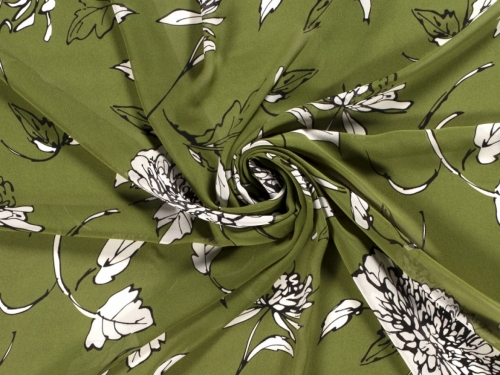 Sheer Chiffon Fabric Green