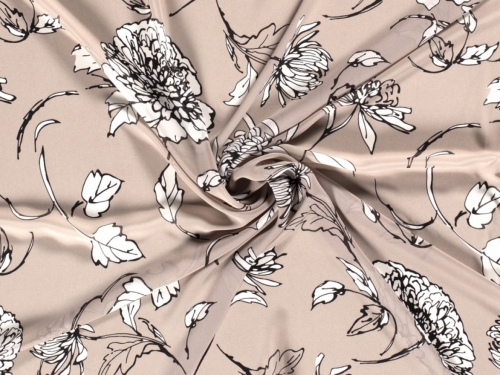 Sheer Chiffon Fabric Beige