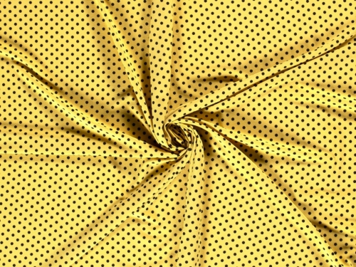 Stretch Woven Polyester Crepe Fabric Yellow
