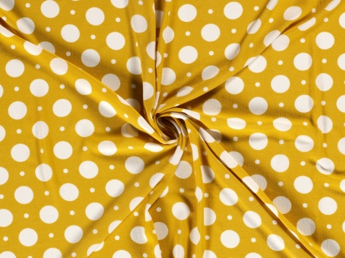 Stretch Woven Polyester Georgette Fabric Ochre