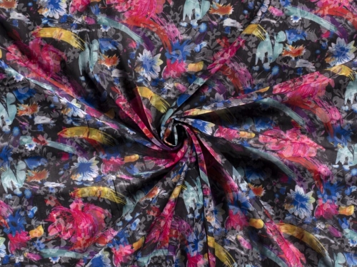 Polycotton Voile Fabric Navy