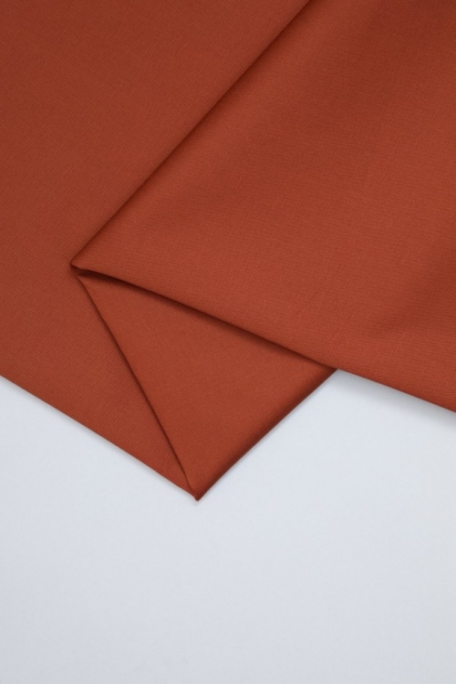 Mind The MAKER Organic Stretch Woven Cotton Twill Fabric Sienna