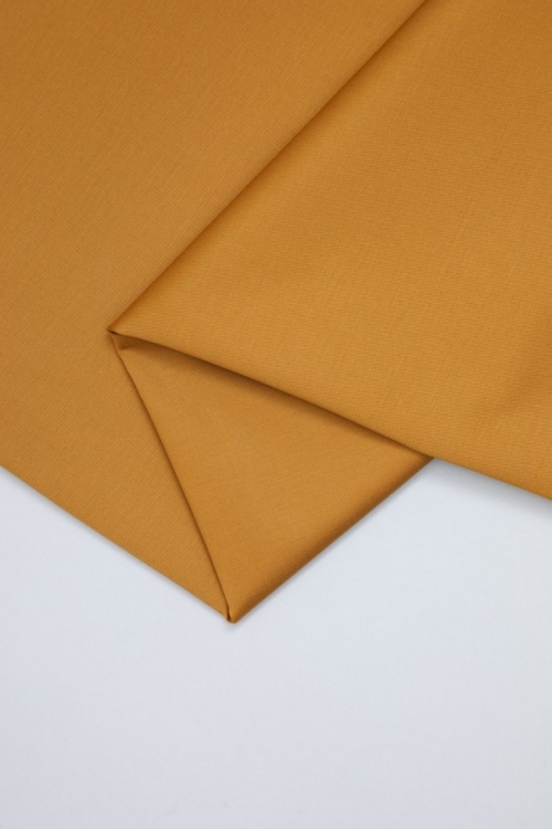 Mind The MAKER Organic Stretch Woven Cotton Twill Fabric Dry Mustard