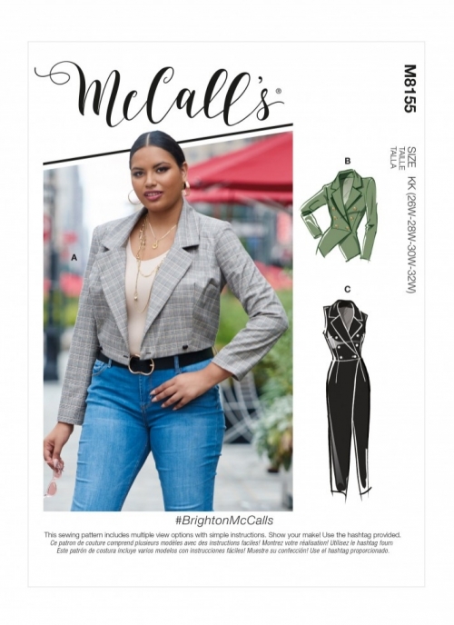 McCalls Paper Sewing Pattern 8155