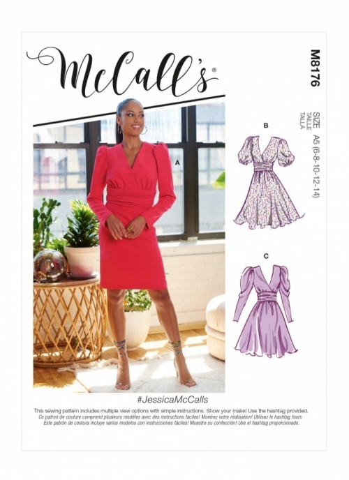 McCalls Paper Sewing Pattern 8176