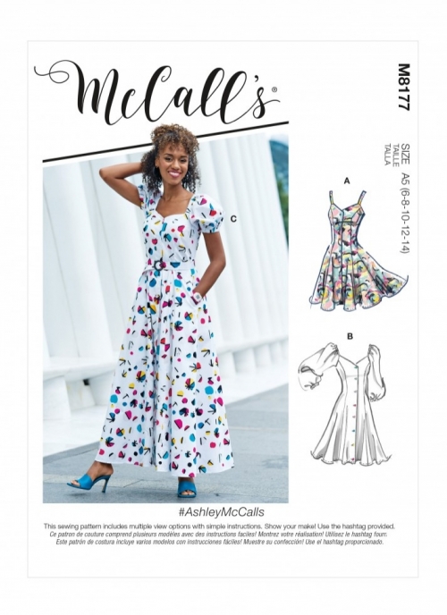 McCalls Paper Sewing Pattern 8177