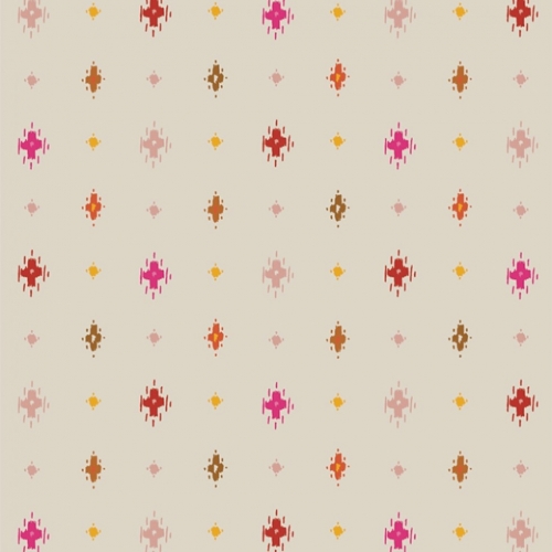 Art Gallery Fabrics Andina 100% Cotton Poplin Fabric Awaska Vermilion