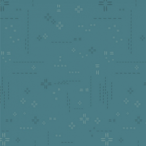 Art Gallery Fabrics Vert Fusion 100% Cotton Poplin Fabric Teal Fog