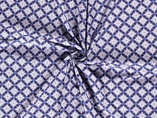 100% Cotton Poplin Fabric Navy