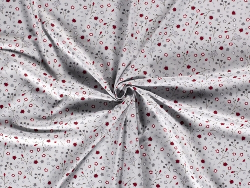 100% Cotton Poplin Fabric Light Grey