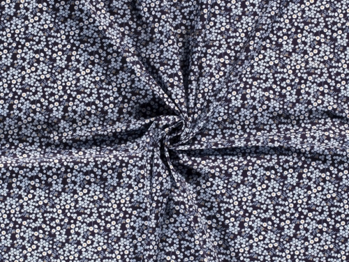 100% Cotton Poplin Fabric Navy