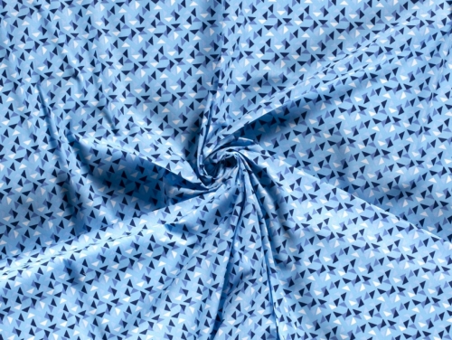 100% Cotton Poplin Fabric Blue