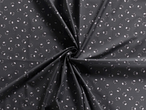 100% Cotton Poplin Fabric Grey