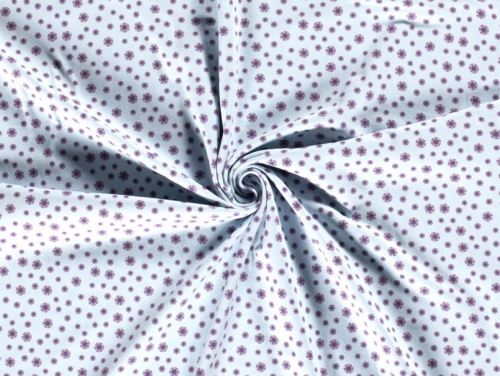 Cotton Jersey Stretch Knit Fabric Blue