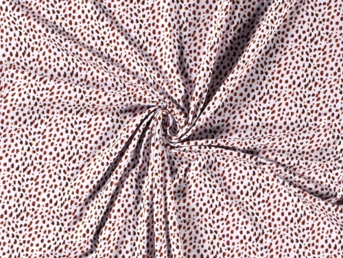 Cotton Jersey Stretch Knit Fabric Brique