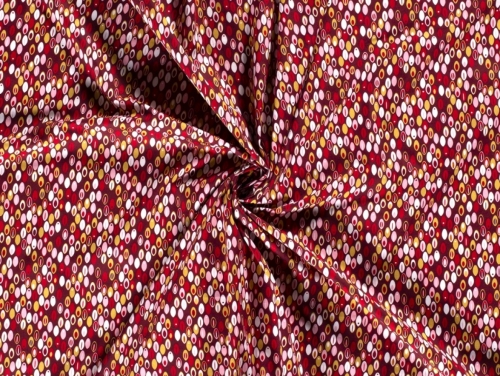 100% Cotton Poplin Fabric Bordeaux