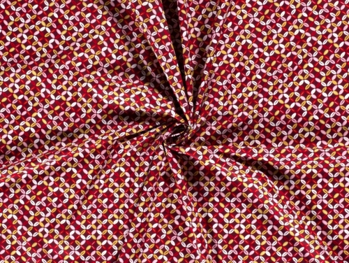 100% Cotton Poplin Fabric Bordeaux