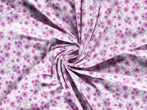 Cotton Jersey Stretch Knit Fabric Fuchsia