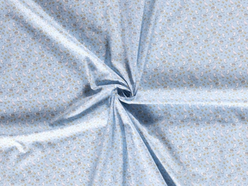100% Cotton Poplin Fabric Blue