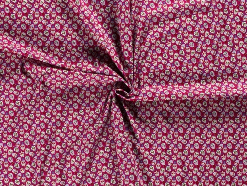 100% Cotton Poplin Fabric Fuchsia