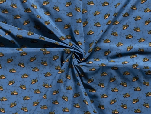 100% Cotton Poplin Fabric Indigo
