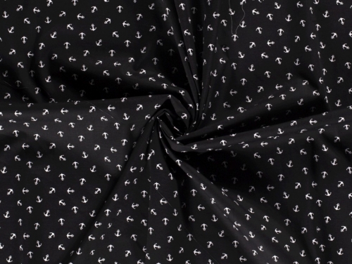 100% Cotton Poplin Fabric Black